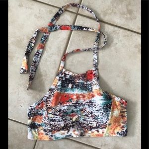 Love the Journey Multicolor Bikini Halter Swim Top